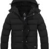 Wantdo Men's Hooded Winter Coat Warm Puffer Jacket Thicken C...