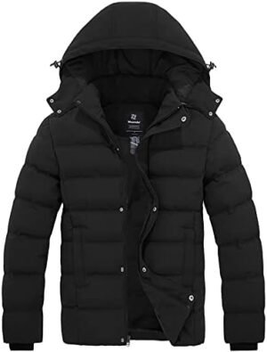 Wantdo Men's Hooded Winter Coat Warm Puffer Jacket Thicken C... Wantdo Men's Hooded Winter Coat Warm Puffer Jacket Thicken C...