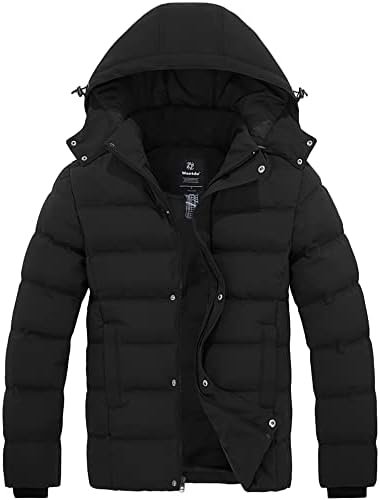 Wantdo Men's Hooded Winter Coat Warm Puffer Jacket Thicken C...