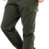 ZEFOTIM Mens Cargo Pants Solid Color Cinch Bottom Athletic P...