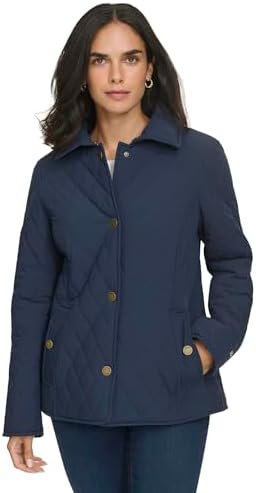 Tommy Hilfiger Womens Quilt Casual Barn Jacket Tommy Hilfiger Womens Quilt Casual Barn Jacket