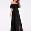 Ever-Pretty Women's Elegant Off The Shoulder Side Split High...