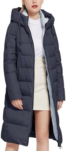 Women's Long Puffer Jacket Casual Zip Up Quilted Hooded Thic... Women's Long Puffer Jacket Casual Zip Up Quilted Hooded Thic...