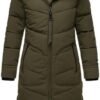 Women's Long Quilted Jacket for Winter | Puffy Winter Coat i...