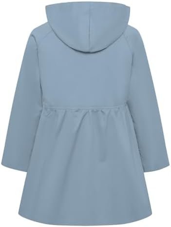 Betusline Girl's Single Breasted Trench Coat Dress Coat Oute...