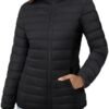 MAGCOMSEN Women's Puffer Jacket Lightweight Quilted Padded 4...