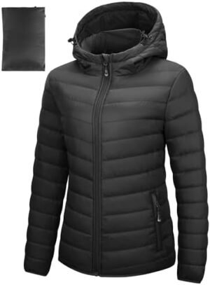 33,000ft Women's Hooded Packable Puffer Jacket Lightweight W... 33,000ft Women's Hooded Packable Puffer Jacket Lightweight W...