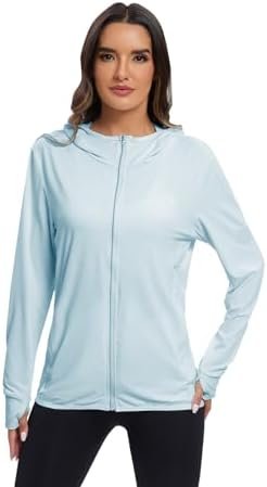 Women's Sun Protection Jacket UPF 50+ Full Zipper Long Sleev...
