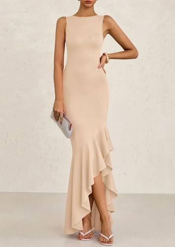 PRETTYGARDEN Women's Summer Bodycon Maxi Dress 2025 Sleevele...