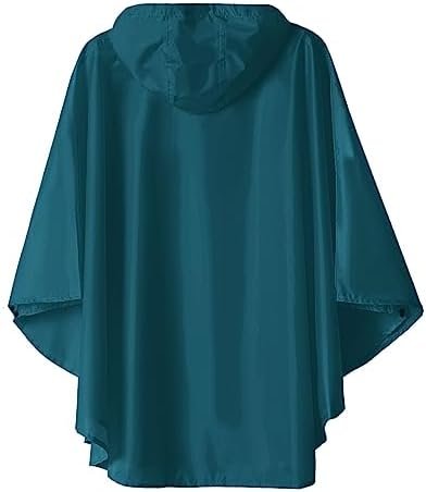 SaphiRose Lightweight Kids Rain Poncho Jacket Waterproof Out...