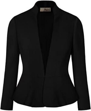 Hybrid & Company Women's Casual Work Office Elegant Open Fro... Hybrid & Company Women's Casual Work Office Elegant Open Fro...