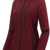 Chrisuno Women's Lightweight Long Softshell Fleece Lined Jac...
