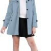 Betusline Girl's Single Breasted Trench Coat Dress Coat Oute...