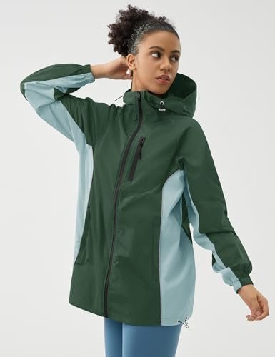 LOMON Lightweight Active Rain Jacket Hooded Water Resistant ...