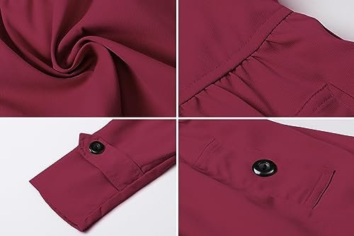 Betusline Girl's Single Breasted Trench Coat Dress Coat Oute...