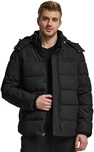 Wantdo Men's Hooded Winter Coat Warm Puffer Jacket Thicken C...