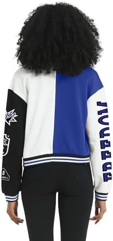 COZYPOIN Women's Varsity Jacket Cropped Letterman Jacket Lig...