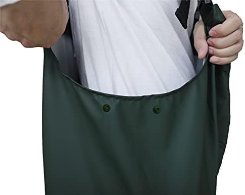 RainRider Workwear Bib Rain Pants for Men Women Heavy Duty T...