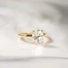 EAMTI 3CT 925 Sterling Silver Engagement Rings Oval Cut Soli...