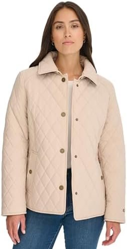 Tommy Hilfiger Womens Quilt Casual Barn Jacket Tommy Hilfiger Womens Quilt Casual Barn Jacket