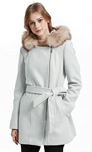 Bellivera Women Wool Jacket Blend Winter Mid Long Trench Coa...