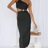 ANRABESS Women Summer One Shoulder Sleeveless Maxi Dress Cut...