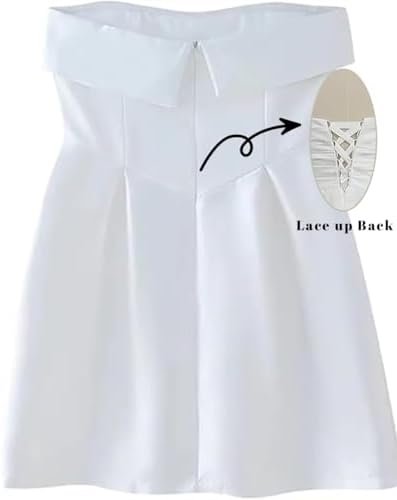 Strapless Short Wedding Dresses for Bride A Line Bridal Show...