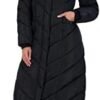 Steve Madden Women's Long Chevron Maxi Puffer Coat