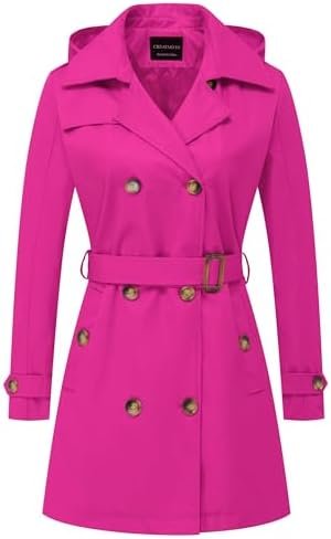 CREATMO US Women's Trench Coat Double-Breasted Classic Lapel... CREATMO US Women's Trench Coat Double-Breasted Classic Lapel...