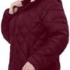 Plus Size Women's Packable Puffer Jacket 1X-5X Water-Resista...