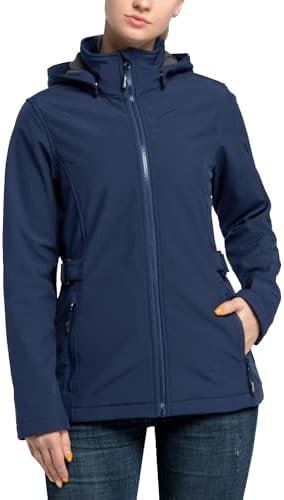 Outdoor Ventures Women's Softshell Jacket with Removable Hoo...