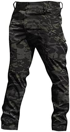 ZEFOTIM Cargo Pants for Men Camouflage/Solid Color Wide Leg ...
