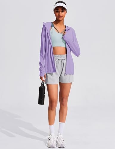 COOrun Women's UPF 50+ Sun Protection Hoodie Jackets Full Zi...