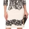 Adrianna Papell Women's Scroll Lace Short Dress