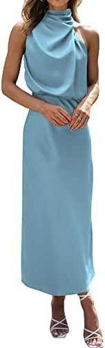 BTFBM Womens Sleeveless Cocktail Dresses Mock Neck Keyhole E... BTFBM Womens Sleeveless Cocktail Dresses Mock Neck Keyhole E...