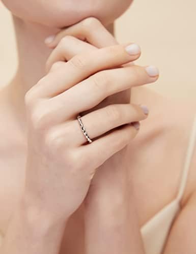 EAMTI 925 Sterling Silver Celtic Knot Ring Simple Criss Cros...