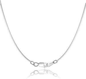 Jewlpire Solid 18K Gold Over 925 Sterling Silver Chain Neckl... Jewlpire Solid 18K Gold Over 925 Sterling Silver Chain Neckl...