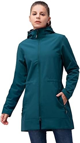 33,000ft Women's Waterproof Softshell Long Rain Jacket with ... 33,000ft Women's Waterproof Softshell Long Rain Jacket with ...