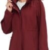 wantdo Women's Softshell Jacket Hooded Fleece Lined Waterpro...