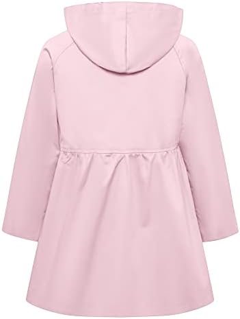 Betusline Girl's Single Breasted Trench Coat Dress Coat Oute...