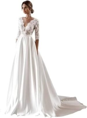 Wedding Dresses for Bride 2024 Lace Mermaid Sleeveless Beach... Wedding Dresses for Bride 2024 Lace Mermaid Sleeveless Beach...
