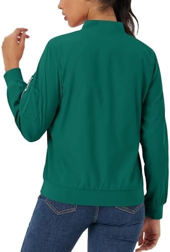 MAGCOMSEN Women's Jacket Lightweight Bomber Jackets 5 Pocket...