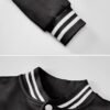 babyhealthy Women Cropped Varsity Jacket Retro Baseball Jack...