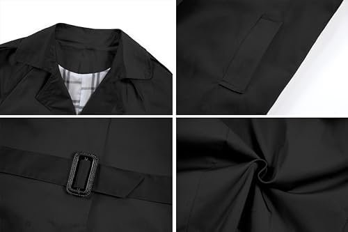 Betusline Girls & Women's Trench Coat Double Breasted Classi...