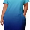 Women's Nightgowns Short Sleeve Nightshirts Plus-Size House ...