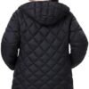 Plus Size Women's Packable Puffer Jacket 1X-5X Water-Resista...