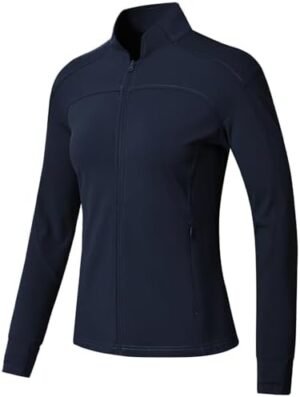 BGOWATU Women's Workout Jacket Lightweight Zip up Running At... BGOWATU Women's Workout Jacket Lightweight Zip up Running At...