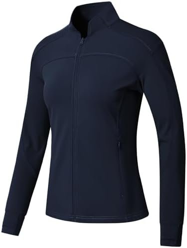 BGOWATU Women's Workout Jacket Lightweight Zip up Running At...