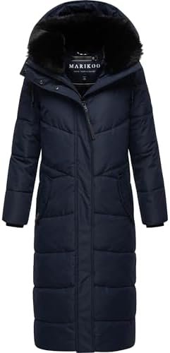 Extra Long Quilted Winter Jacket for Women with Detachable H...