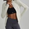 ALONG FIT Full Zip Workout Jacket for Women with Pockets - Y...